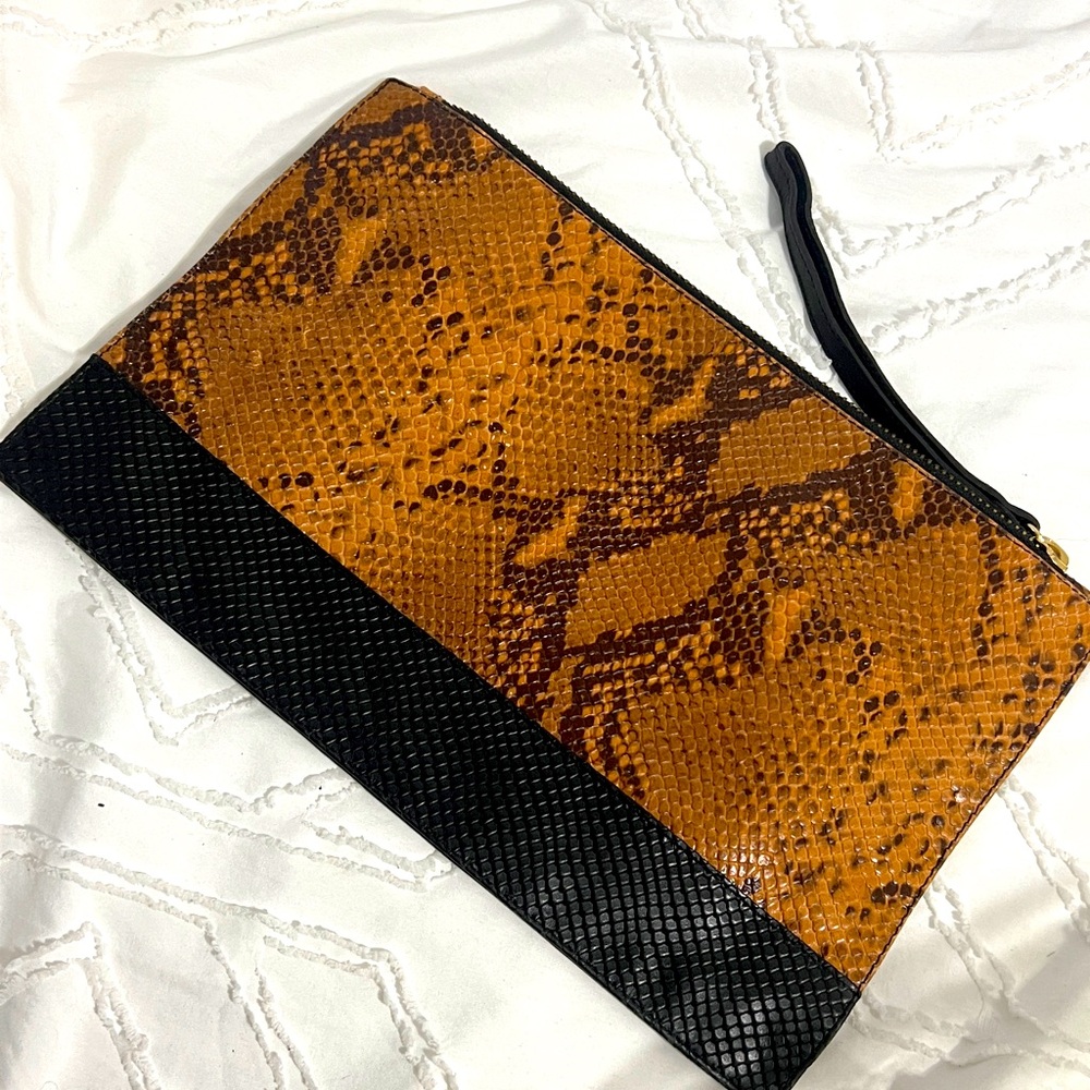 Zara Python Clutch Bag - image 1